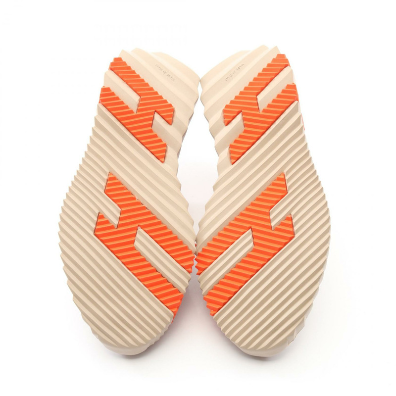 愛馬仕 (HERMES) 彈跳運動鞋，皮革絨面革，米色 #37，二手女款-3