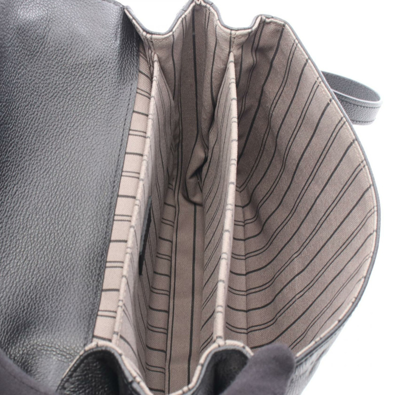 路易威登 Pochette Metis 中斜背包手提包 M41487 Monogram empreinte noir-2