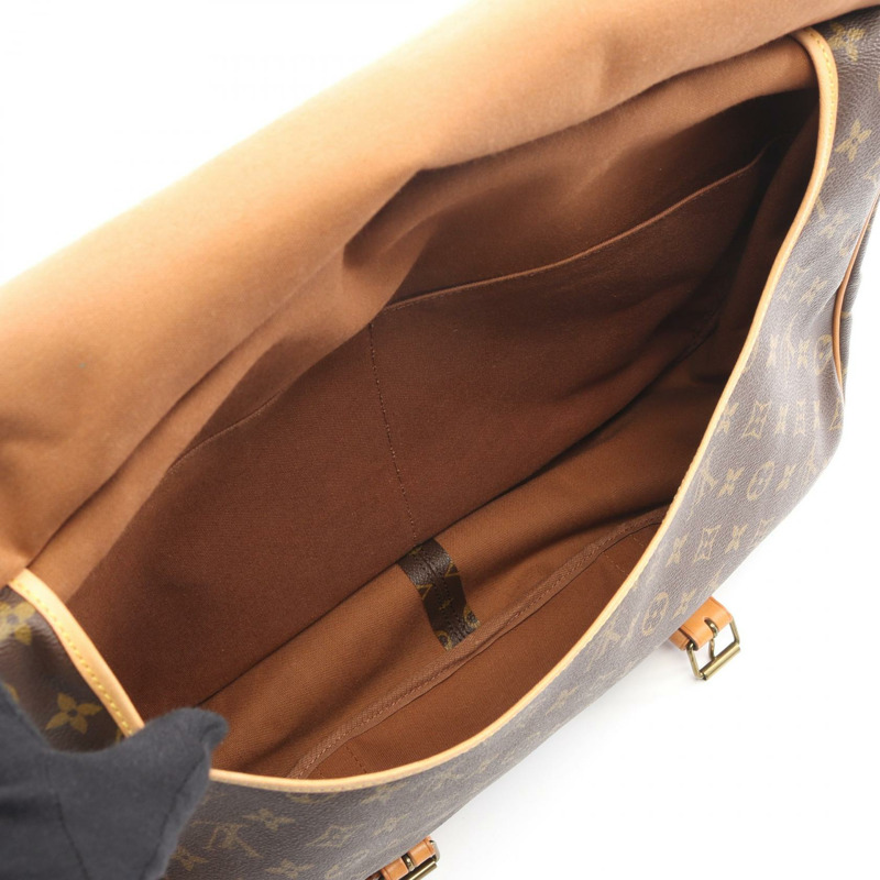 路易威登 Saumur 43 單肩斜背包 M42252 Monogram 棕色皮革-3
