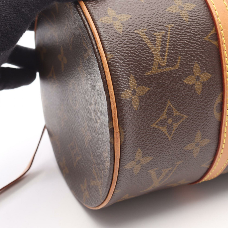 路易威登 Papillon 30 單肩手提包 M51385 Monogram 皮革 棕色 二手 LV-6