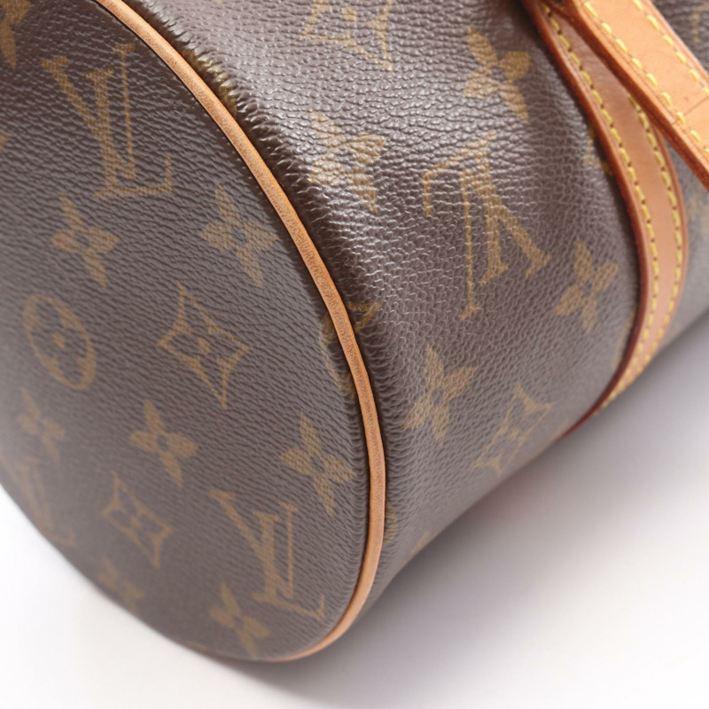 路易威登 Papillon 30 單肩手提包 M51385 Monogram 皮革 棕色 二手 LV-10