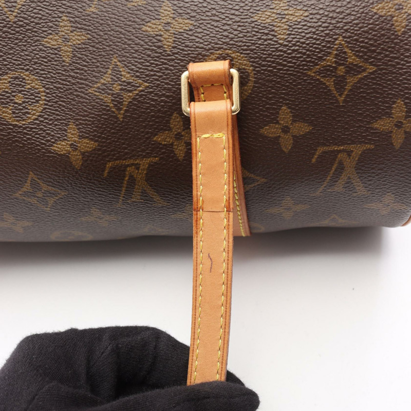 路易威登 Papillon 30 單肩手提包 M51385 Monogram 皮革 棕色 二手 LV-14