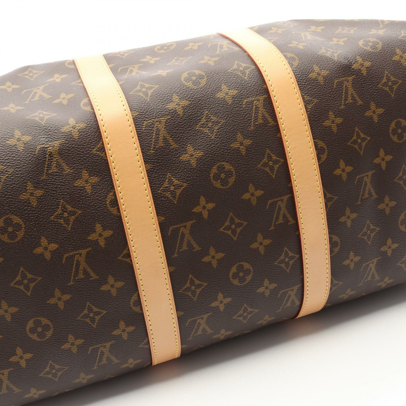 路易威登 Keepall 50 旅行手提包 M41426 Monogram 皮革 棕色 二手-5