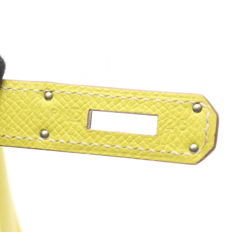 愛馬仕 Candy Birkin 30 手提包,O Epsom 皮革,SHW 五金,淺灰色,二手女款-4