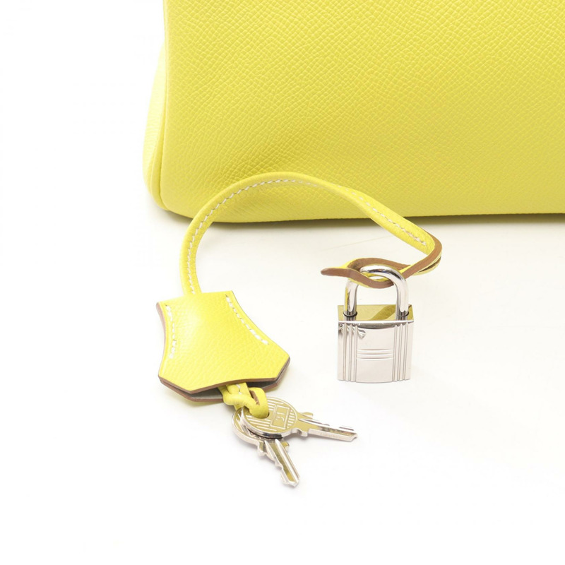 愛馬仕 Candy Birkin 30 手提包,O Epsom 皮革,SHW 五金,淺灰色,二手女款-5