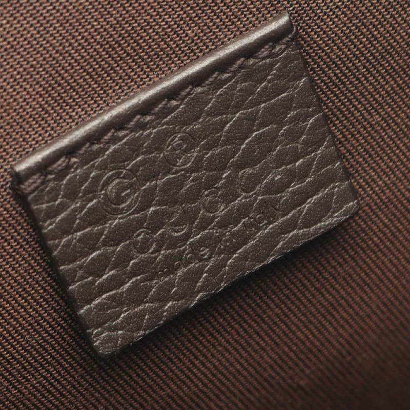 GUCCI GG帆布抽繩雙肩包 449175 帆布皮革 米色 二手-3