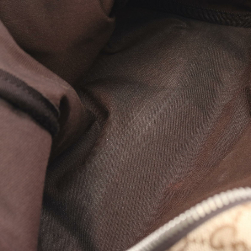 GUCCI GG帆布雙肩包 449906 帆布皮革 米色 棕色 二手 女款-9