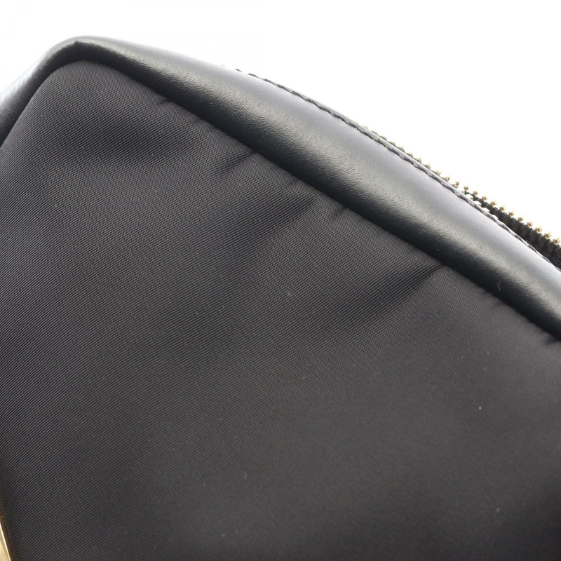 FENDI Monster 蟲眼腰包 7VZ033 皮革尼龍黑色 二手 男士-6