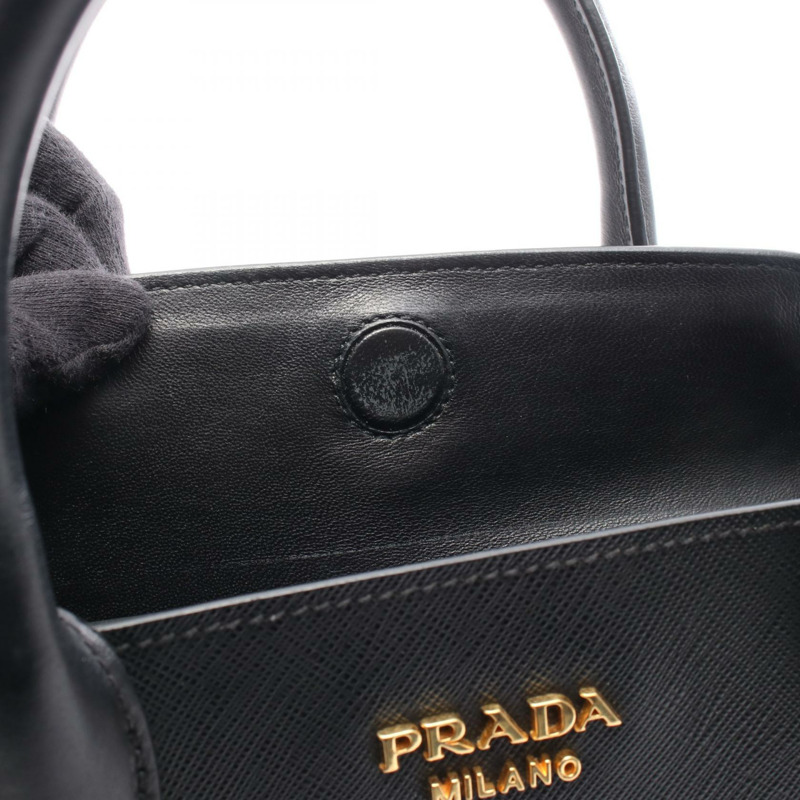 PRADA SAFFIANO CITY C Bibliotheque 單肩手提包 1BA049 Saffiano 皮革 二手-4