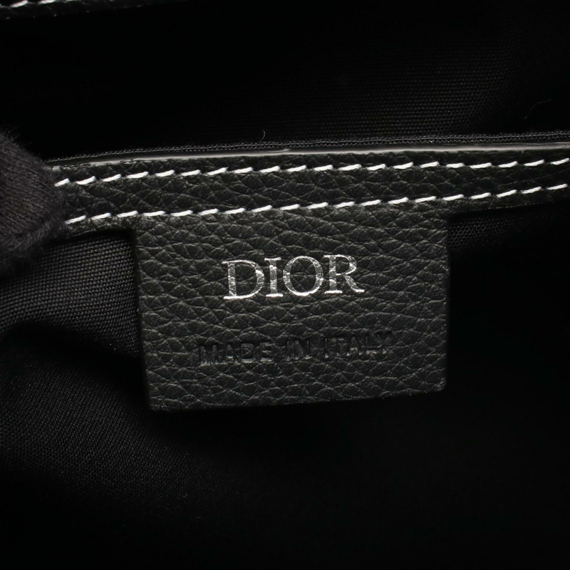 Christian Dior Gallop Maxi 男款黑色真皮雙肩包(二手)-3