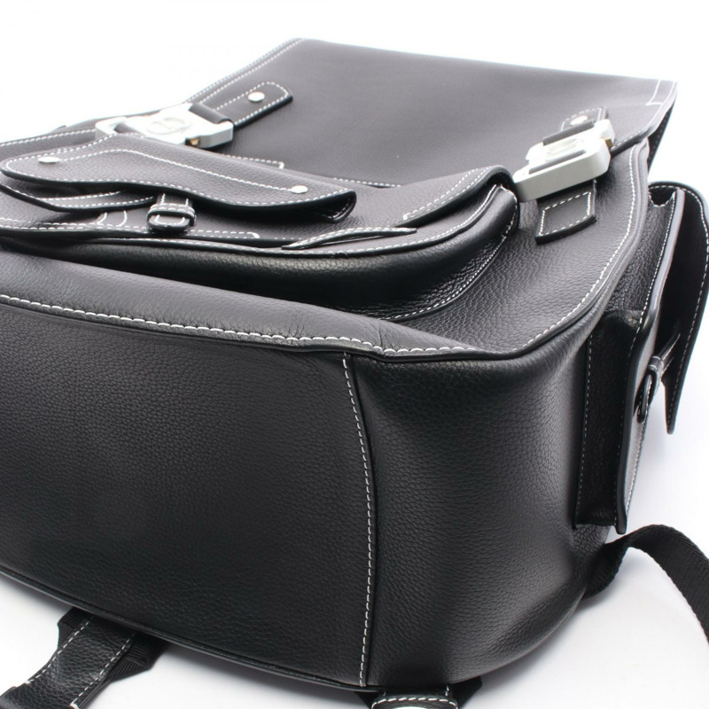 Christian Dior Gallop Maxi 男款黑色真皮雙肩包(二手)-6