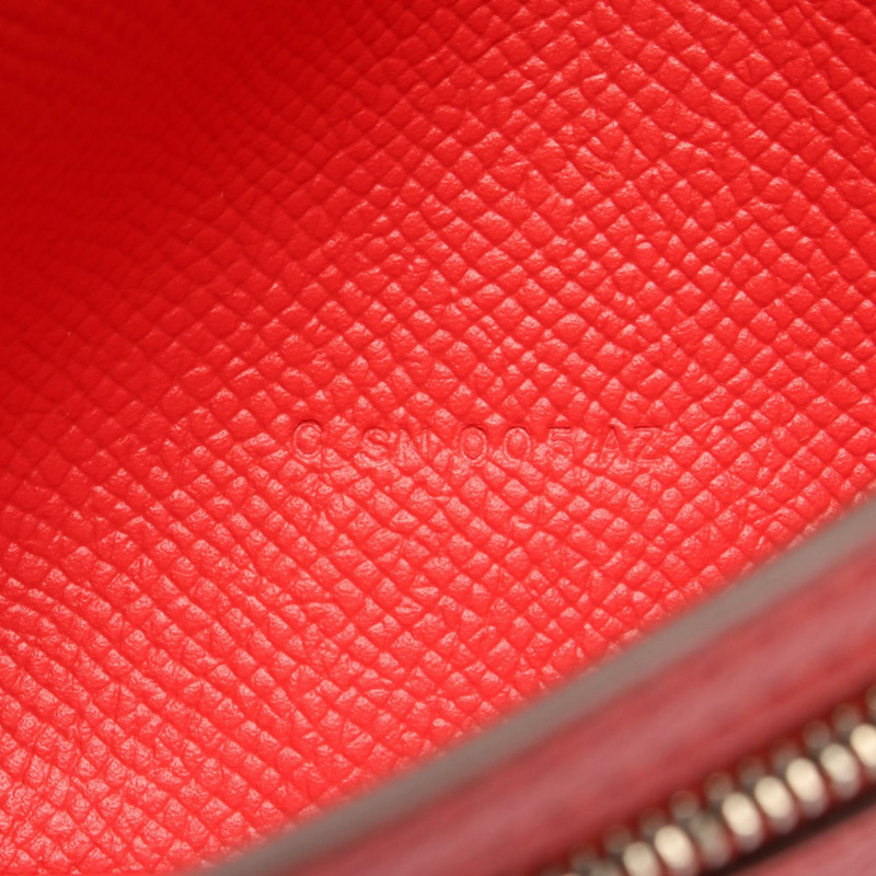 愛馬仕 Bearn Soufflet 雙折皮夾 C Epsom Rouge tomate 二手女士 SHW-5