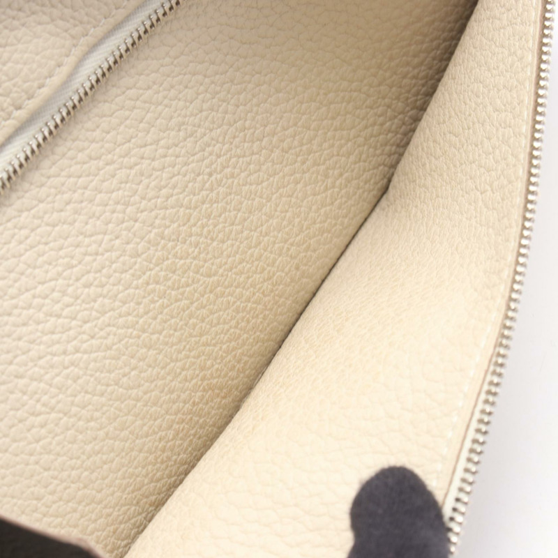 愛馬仕 Dogon 長版對折皮夾 Z Togo beton 二手女士 SHW-3