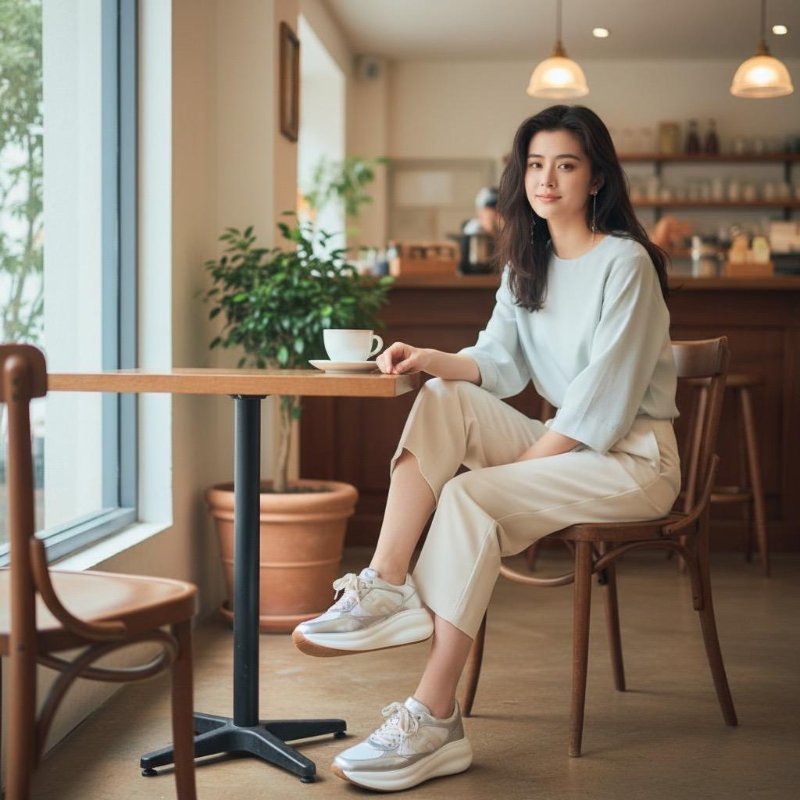 🌺2026春夏新品好價🌺Hogan 女款 Maxi I Active 厚底運動鞋 銀色/底高6.5公分 IT36/37/37.5/38/38.5/39-1