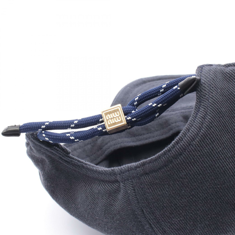 Miu Miu 棉質海軍藍女帽-6