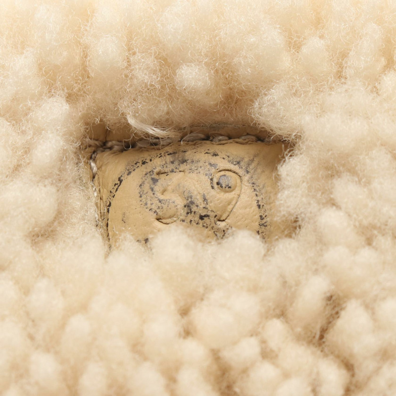 愛馬仕 Flocon 靴子，絨面革，棕色/米色，二手女款，39碼-5