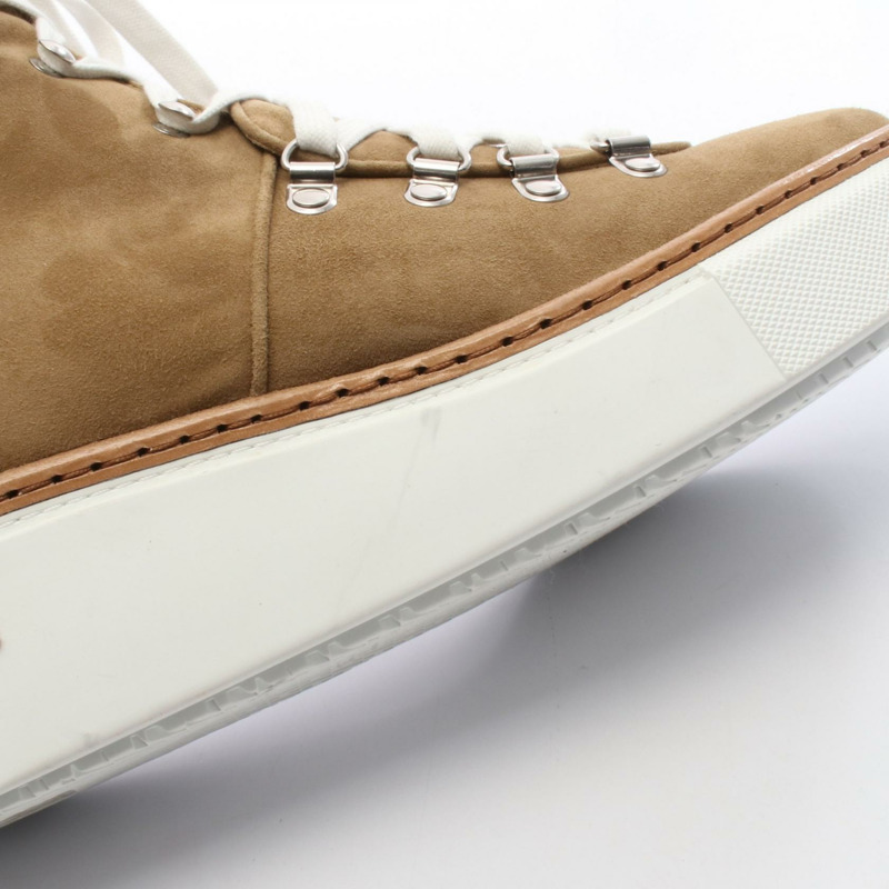 愛馬仕 Flocon 靴子，絨面革，棕色/米色，二手女款，39碼-7