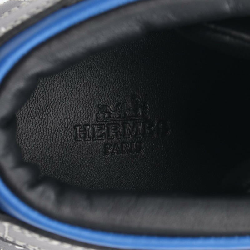 愛馬仕 Crude Cell Freestyle 運動鞋,黑色、白色、藍色皮革,#41,二手女款-4