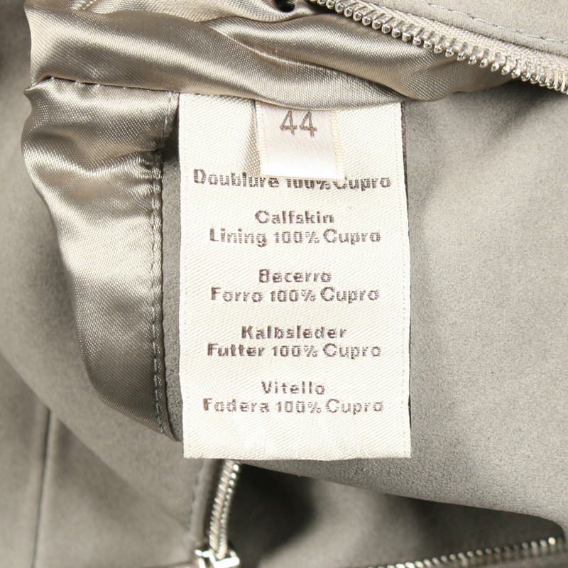 愛馬仕 Serie 紐帶皮革牛仔布灰色二手男裝-3