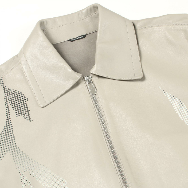 愛馬仕 Serie 紐帶皮革牛仔布灰色二手男裝-8