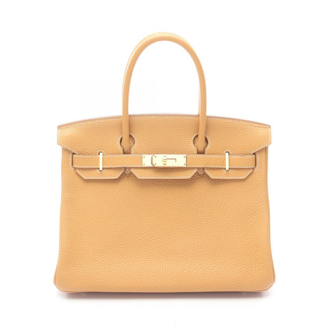 愛馬仕 Birkin 30 手袋 R Taurillon Clemence 天然貂皮色 GHW 二手女士