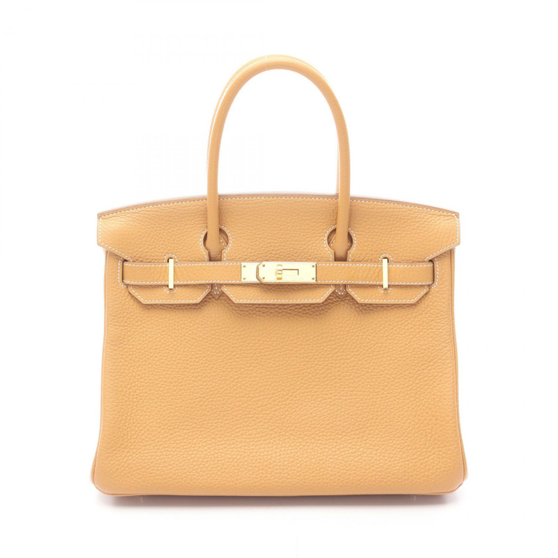 愛馬仕 Birkin 30 手袋 R Taurillon Clemence 天然貂皮色 GHW 二手女士-0