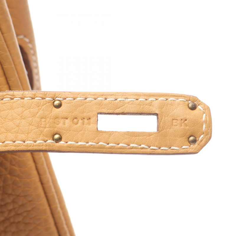 愛馬仕 Birkin 30 手袋 R Taurillon Clemence 天然貂皮色 GHW 二手女士-4