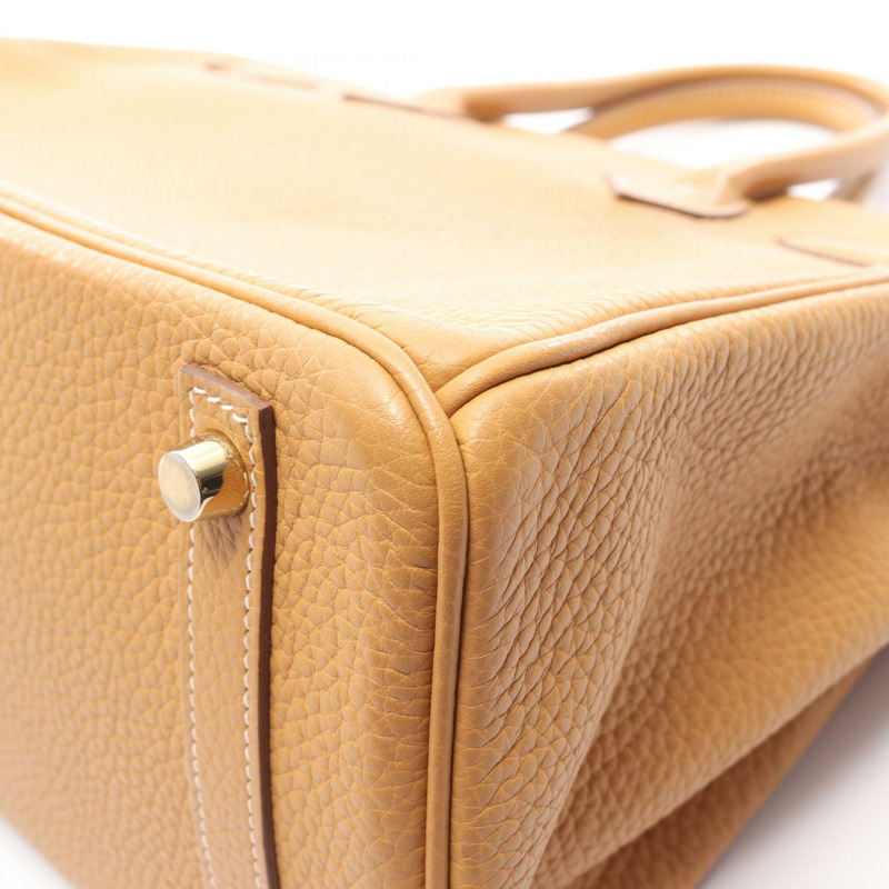 愛馬仕 Birkin 30 手袋 R Taurillon Clemence 天然貂皮色 GHW 二手女士-7