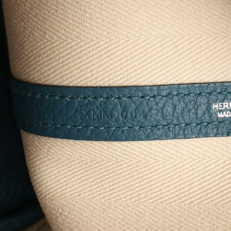HERMES 花園派對 TPM 手提包 X Toile V 形鄉村自然 Colvert SHW-4