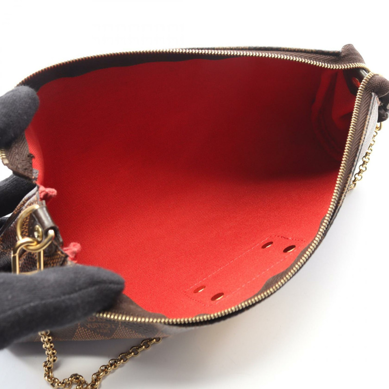 路易威登 Eva 鏈條肩斜背包 N55213 Damier 皮革 Ebene-2