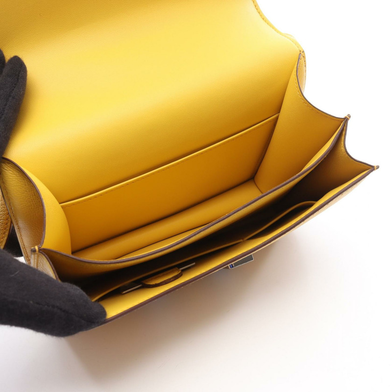 愛馬仕 Constance 3 迷你肩背包 B 山羊皮,二手,附五金配件-2