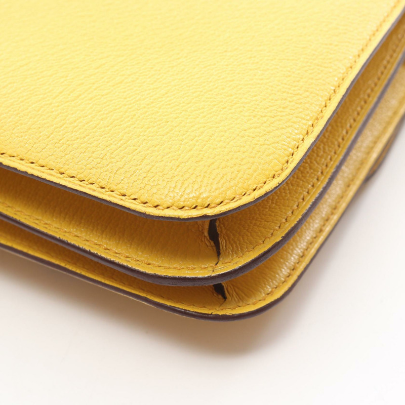 愛馬仕 Constance 3 迷你肩背包 B 山羊皮,二手,附五金配件-5