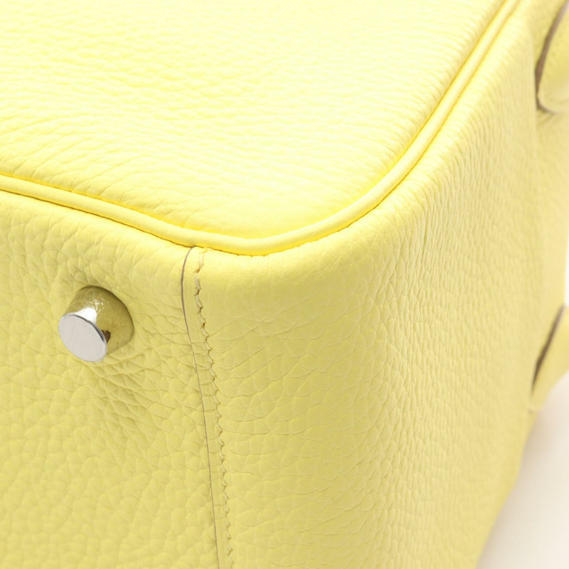 愛馬仕 Lindy 26 單肩包 B Taurillon Clemence Limoncello 二手女士 SHW-5