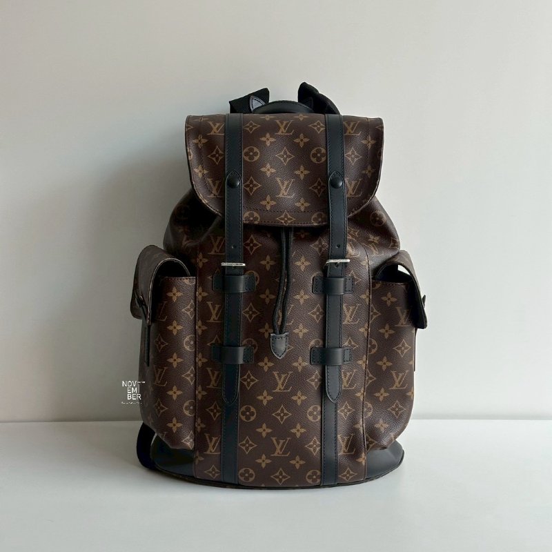 閒置新🎒 全配有購證🙌🏻 Louis Vuitton LV 路易威登 Christopher MM 後背包-0