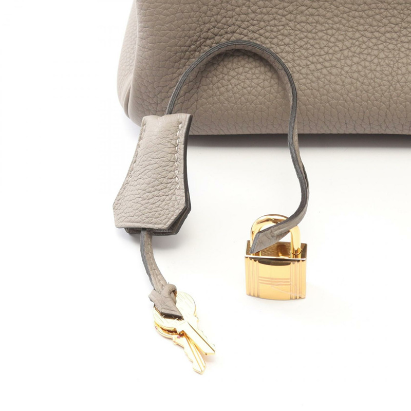 HERMES Birkin 30 手提包 C Togo 皮革 灰瀝青 二手 女士 GHW-5