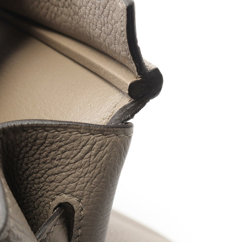 HERMES Birkin 30 手提包 C Togo 皮革 灰瀝青 二手 女士 GHW-7