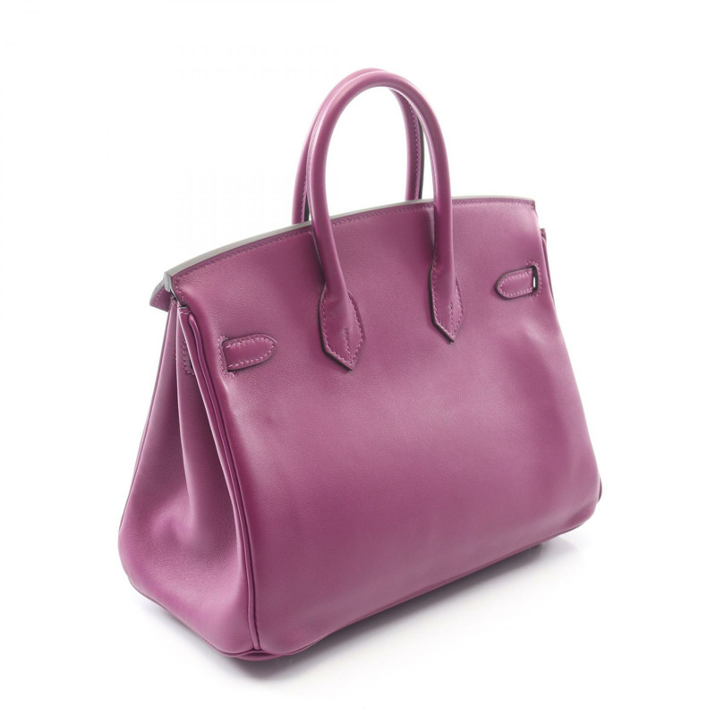 愛馬仕 Birkin 25 手袋 Z Swift 皮革 Anemone 紫色 二手 女士 SHW-1