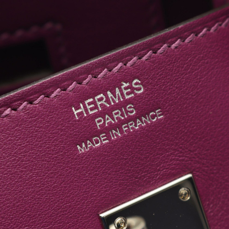 愛馬仕 Birkin 25 手袋 Z Swift 皮革 Anemone 紫色 二手 女士 SHW-3
