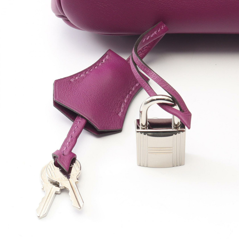 愛馬仕 Birkin 25 手袋 Z Swift 皮革 Anemone 紫色 二手 女士 SHW-5