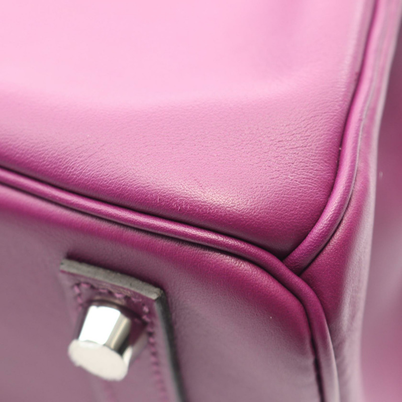 愛馬仕 Birkin 25 手袋 Z Swift 皮革 Anemone 紫色 二手 女士 SHW-6