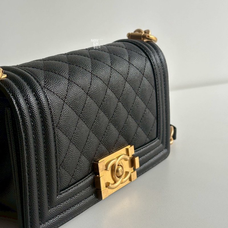 閒置新🖤 全配有購證🙌🏻 Chanel 香奈兒 Boy 20 黑金-2