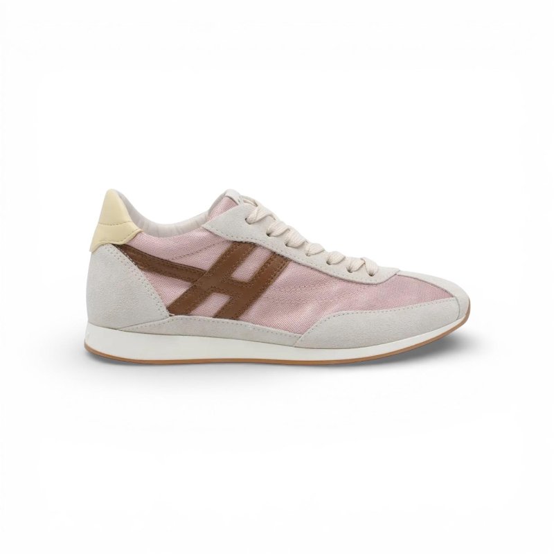 Hogan 女款 Athletic 復古跑鞋運動鞋 粉色/底高5.6公分 IT36/36.5/37/37.5/38/38.5/39-4