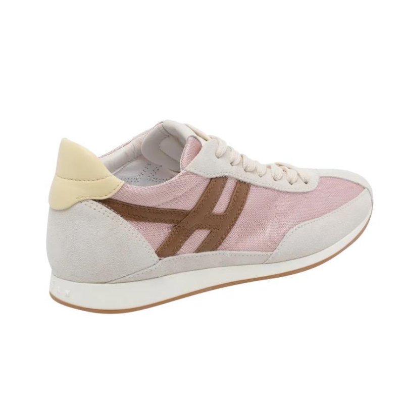 Hogan 女款 Athletic 復古跑鞋運動鞋 粉色/底高5.6公分 IT36/36.5/37/37.5/38/38.5/39-5