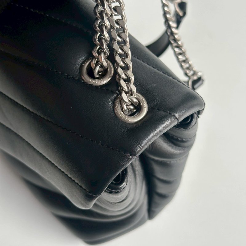 99新🆕 Saint Laurent YSL 聖羅蘭 LouLou 黑銀中號-6