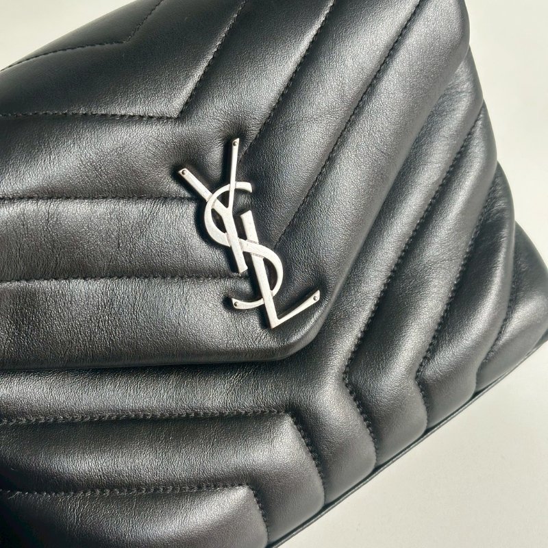 99新🆕 Saint Laurent YSL 聖羅蘭 LouLou 黑銀中號-10
