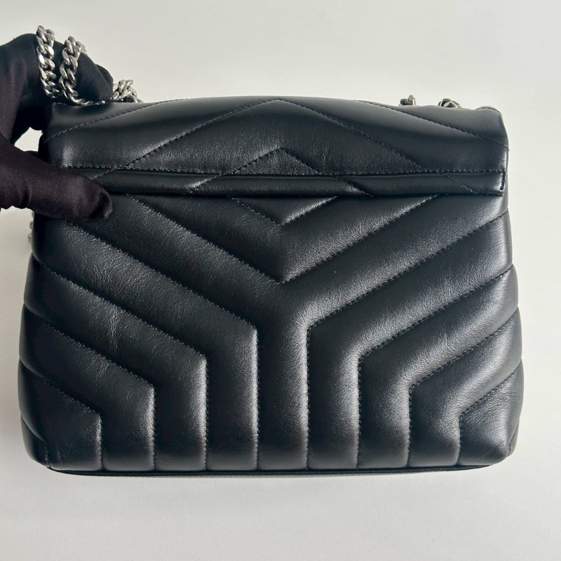 99新🆕 Saint Laurent YSL 聖羅蘭 LouLou 黑銀中號-12