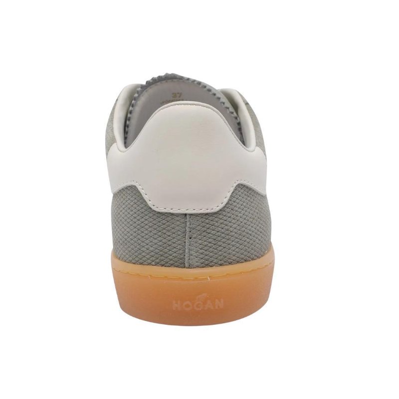Hogan 女款Cool 絨面革網眼拼接運動鞋 灰色白色/底高2.5公分 IT36/36.5/37/37.5/38/38.5/39-7