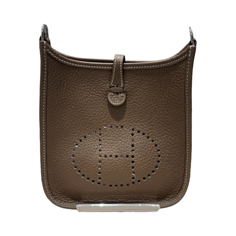 HERMES 愛馬仕 Evelyne16 巧克力色 銀扣-1