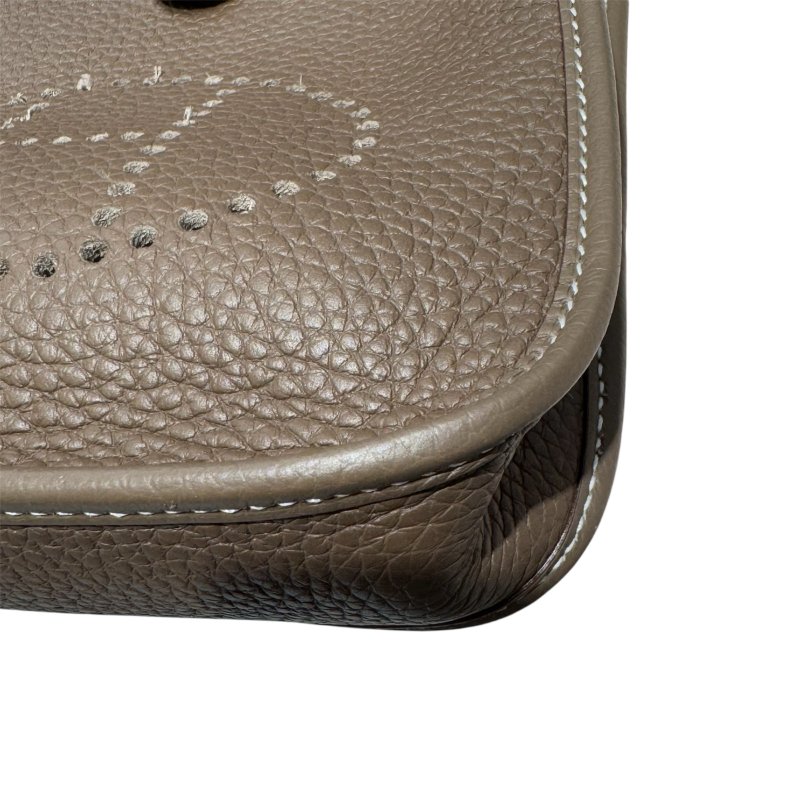 HERMES 愛馬仕 Evelyne16 巧克力色 銀扣-8