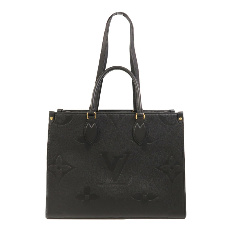 LOUIS VUITTON Monogram Empreinte On The Go MM金扣手挽肩背兩用袋-1